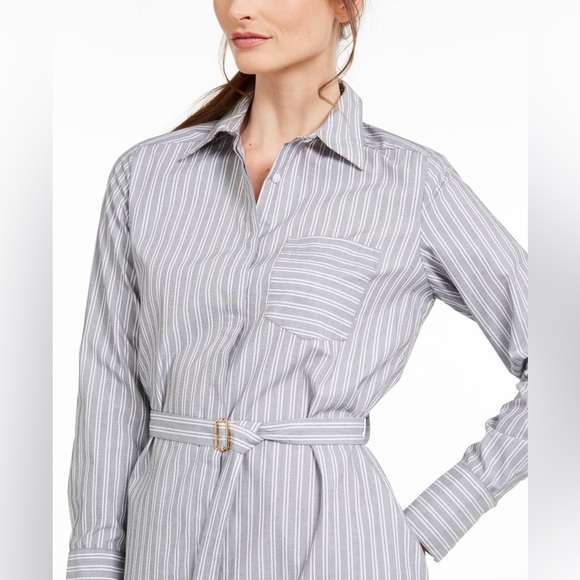 Calvin Klein boyfriend button down dress size 2 - Picture 5 of 7